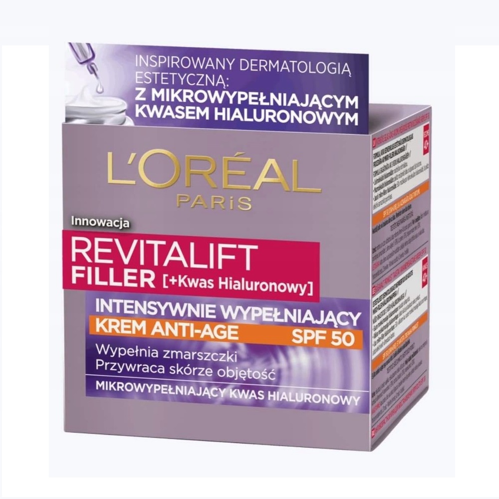 L’Oréal Paris Revitalift Filler krem na dzień przeciwzmarszczkowy SPF 50 50 ml
